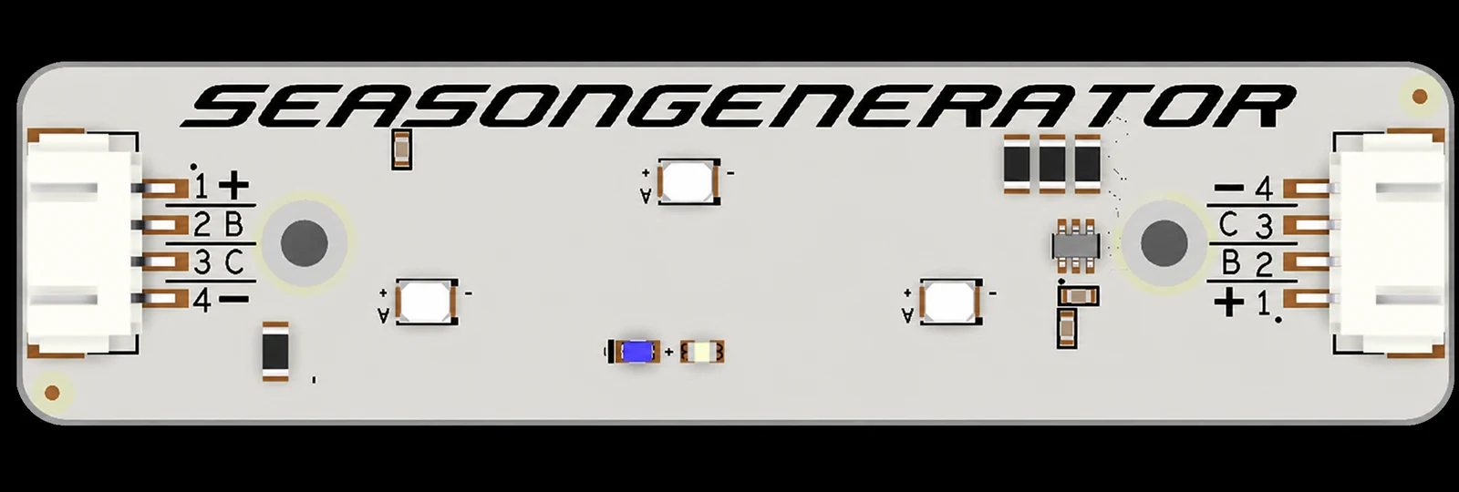 صورة علوية لشريط إضاءة LED رباعي الأسلاك Season Generator PRO